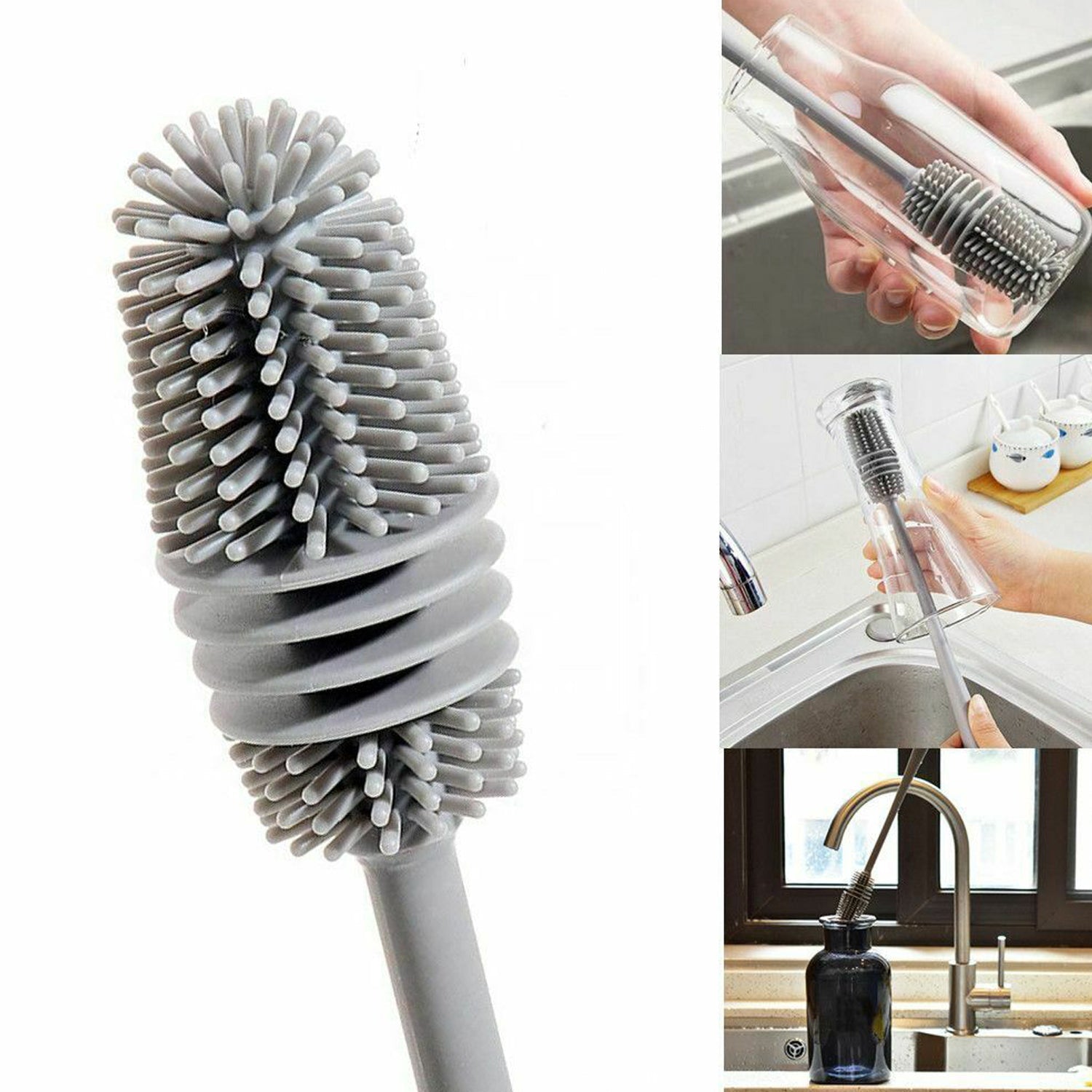 6151A Bottle Cleaning Brush usual fully types of household room for cooking food purposes for cleansing DeoDap 6151A Bottle Cleaning Brush usual fully types of household room for cooking food purposes for cleansing DeoDap